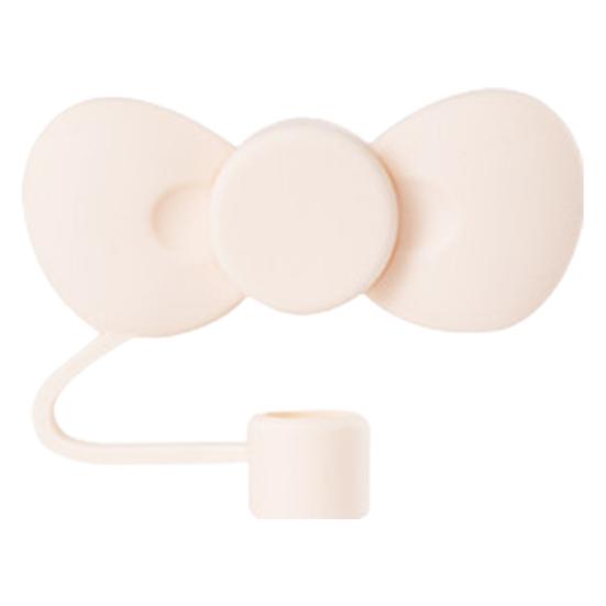 Straw Cap Bow Shape 10mm Dust-Proof Leak-proof Reusable Food Grade Bottle Straw Dust Cover Tumblers Straw Toppers Drinking Straw Lids Water