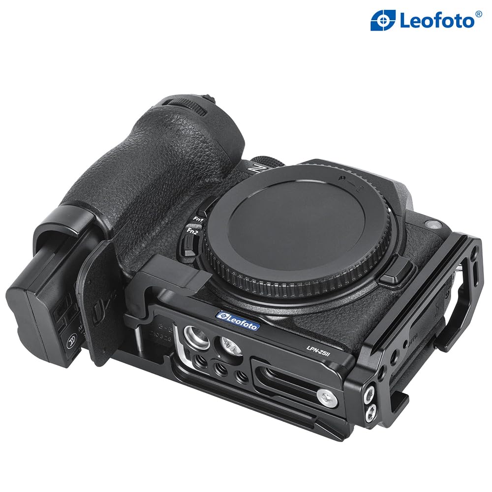 Leofoto Plate for Nikon Machined from Quick Release Compatible LPN-Z5II L-Shaped Z5II, Arca-Swiss Compatible, 6061-T6 Aluminum,