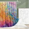 Abstract Floral Fantasy Bath Curtain - Colorful Flowers & Dreamy Background, Waterproof Decor Adds Artistic Beauty To Bathroom