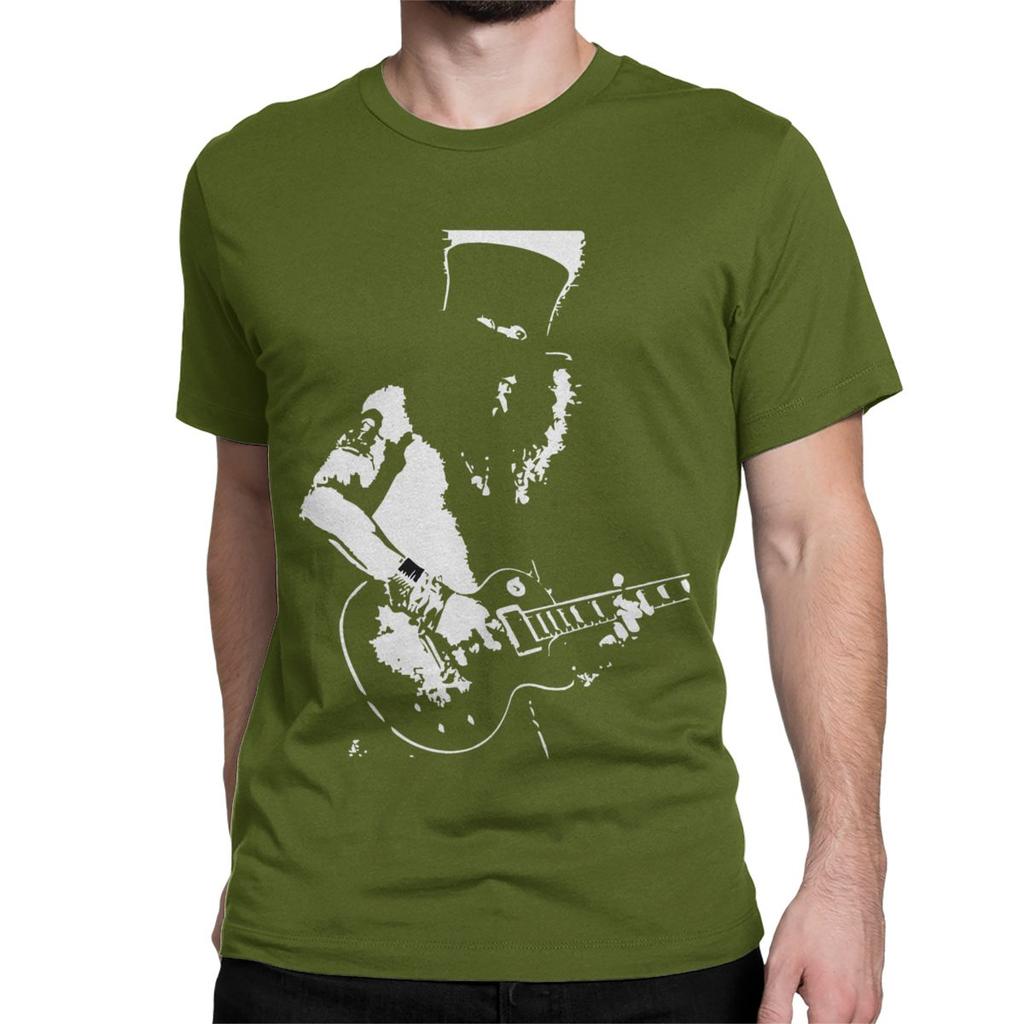 Guns N Roses Slash T-Shirts for Men Women Hard Rock Hip Hop Band Humorous Pure Cotton Tee Shirt T Shirt 4XL 5XL 6XL Clothing