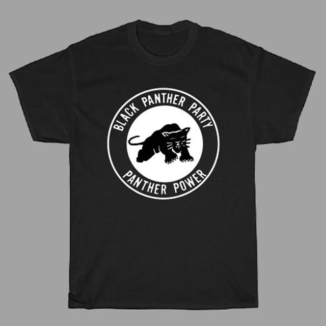 Camiseta Estampada Black Panther Party Panther Power S