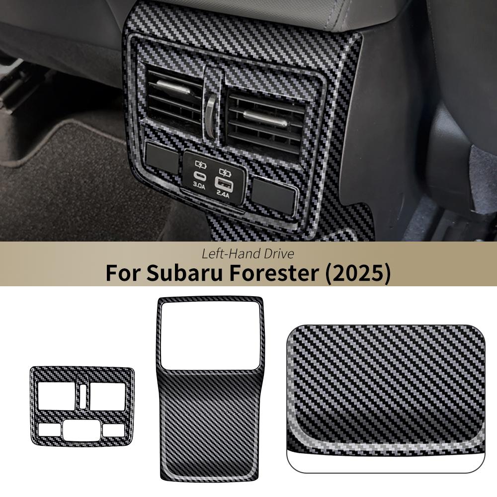 For Subaru Forester 2025 ABS Carbon Fiber Forged Carbon Style LHD Car Front Reading Light Panel Sticker Interior Accessories. For LHD ABS Carbon