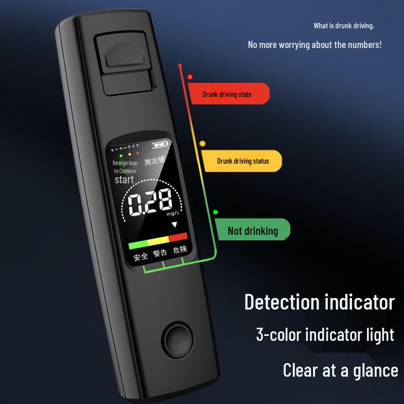 Portable Non-Contact Breathalyzer Alcohol Tester for Vehicle Use