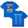 Three Days Grace 2026 Album Merch Tour T-shirt Unisex Magliette in Puro Cotone T-shirt a Manica Corta Comfort Oversize di Alta Qualità