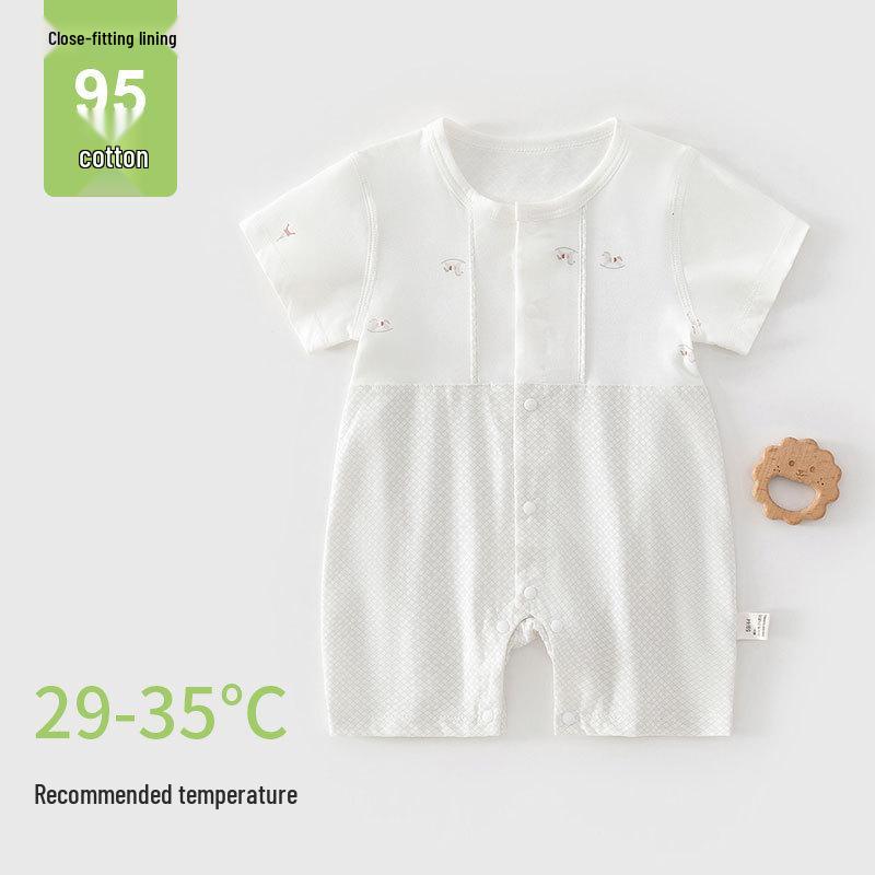 French Luxury Summer Infant Long Sleeve Cooling Jumpsuit
