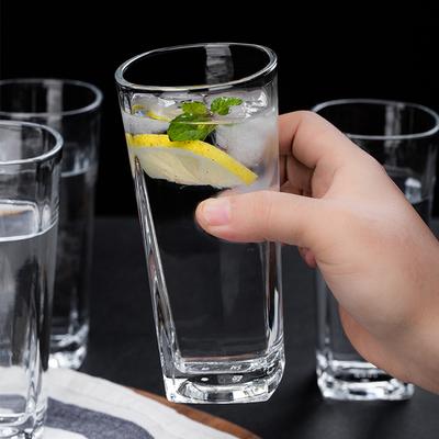 Collins-Gläser, Trinkgläser, kreatives quadratisches Glas, transparent, für Kaltgetränke, große Kapazität, Eiskaffeetasse, Rotweinglas, Kaffeetasse