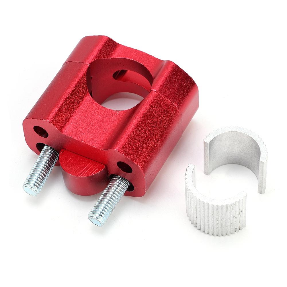 1 Pair of 22mm 28mm Bar Clamps Handlebar Risers for Motorcycle Refit Accessories Red