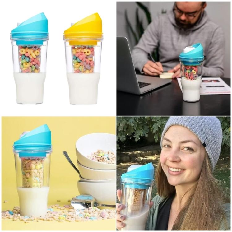 Portable Salad Cup Oatmeal Cup Seal Container Leakproof Cereal And Milk Container Reusable Breakfast Cup Enduring