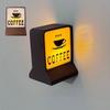 Kaffee-Lampe Kühlschrankmagnet 3D Vintage Kaffee-Bar-Shop-Licht Kühlschrankmagnet Schrank Spind Whiteboard Dekoration Kaffee-Liebhaber Geschenk