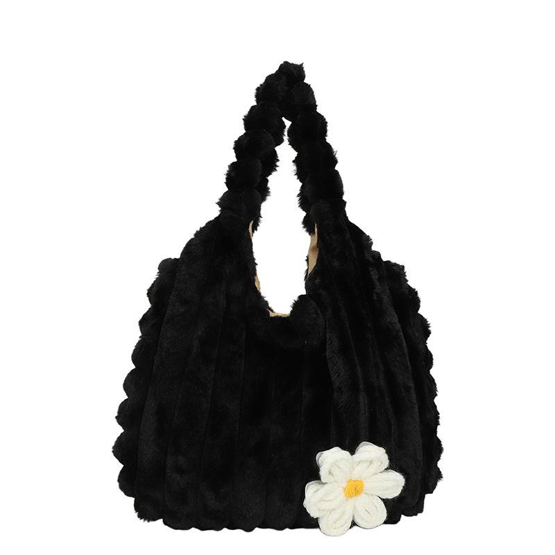 2025 Mori Style Plush Shoulder Bag - Sweet Girl Autumn/Winter Versatile Handheld Bucket Bag