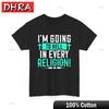 Child of God TShirt I M GOING TO HELL IN EVERY RELIGION Jesus Faith Shirt Streetwear Tops Tees for Streetwear Y2K Tops TShirt