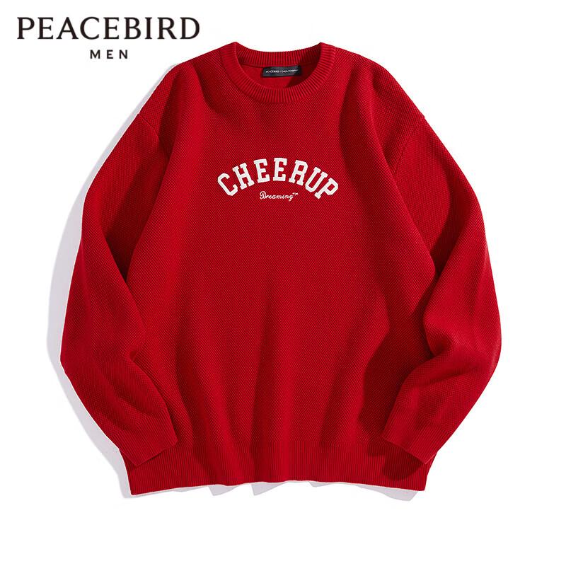 

Мужской красный пуловер PEACEBIRD на китайский Новый год XL