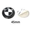 For BM-BMW F30 F32 F34 F20 F10 F15 F16 E39 E46 E60 E90 3PC Black 82mm Front/74mm Rear 45mm Steering Wheel Hood Trunk Emblem Logo GR3
