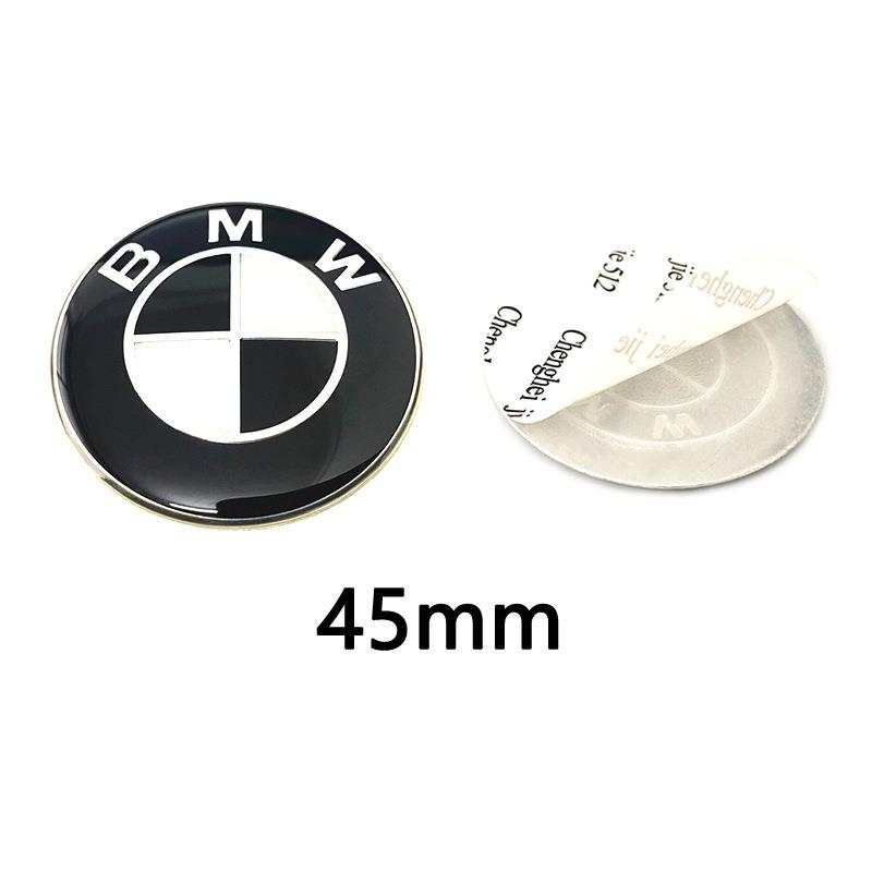 For BM-BMW F30 F32 F34 F20 F10 F15 F16 E39 E46 E60 E90 3PC Black 82mm Front/74mm Rear 45mm Steering Wheel Hood Trunk Emblem Logo GR3