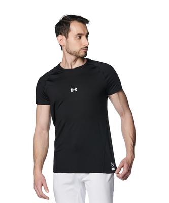 UA Heatgear Comfort Fitted Short Sleeve Crew Shirt Black XL / /