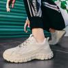 Men Anti slip Black Platform Sneakers New Men's Lightweight Casual Fashion Trendy Shoes Outdoor Mesh Breathable Vulcanized Shoes