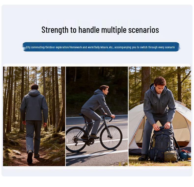 Spring & Autumn Tactical Military Fan Outdoor Multi-pocket Elastic Workwear Suit