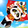 Weifang New Panda Cartoon Lion Dance Kite for Kids