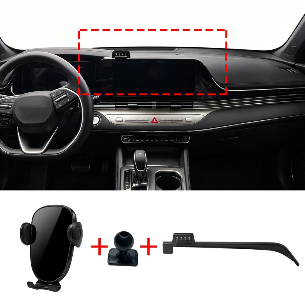 Support de téléphone sur mesure pour Hyundai Grandeur Azera IG 2019 2020 2021 2022, fixation sur écran du tableau de bord, sans perçage,