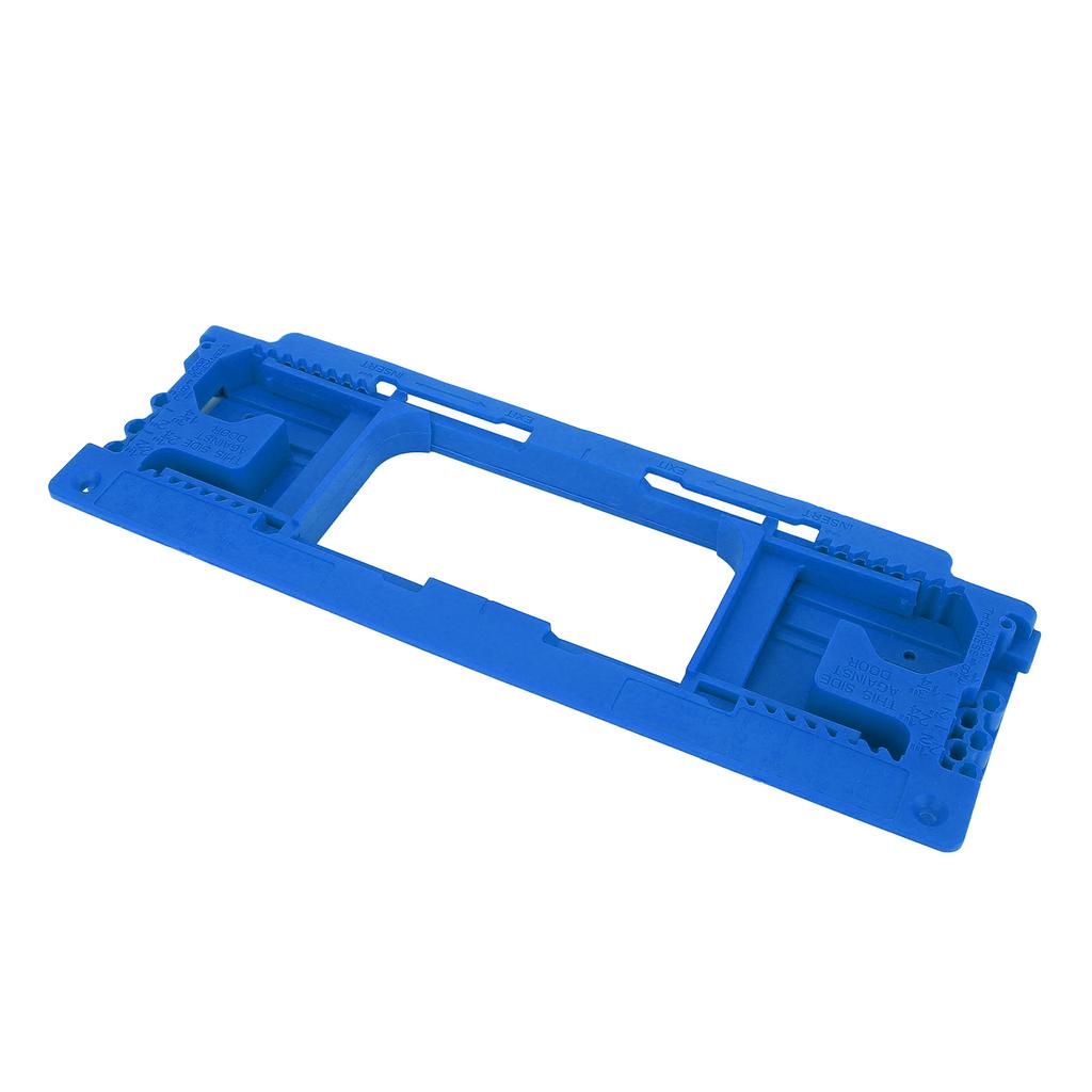 Door Jamb Hinge Jig ABS Blue Color Good Toughness Door Hinge Router Template for Home Decoration