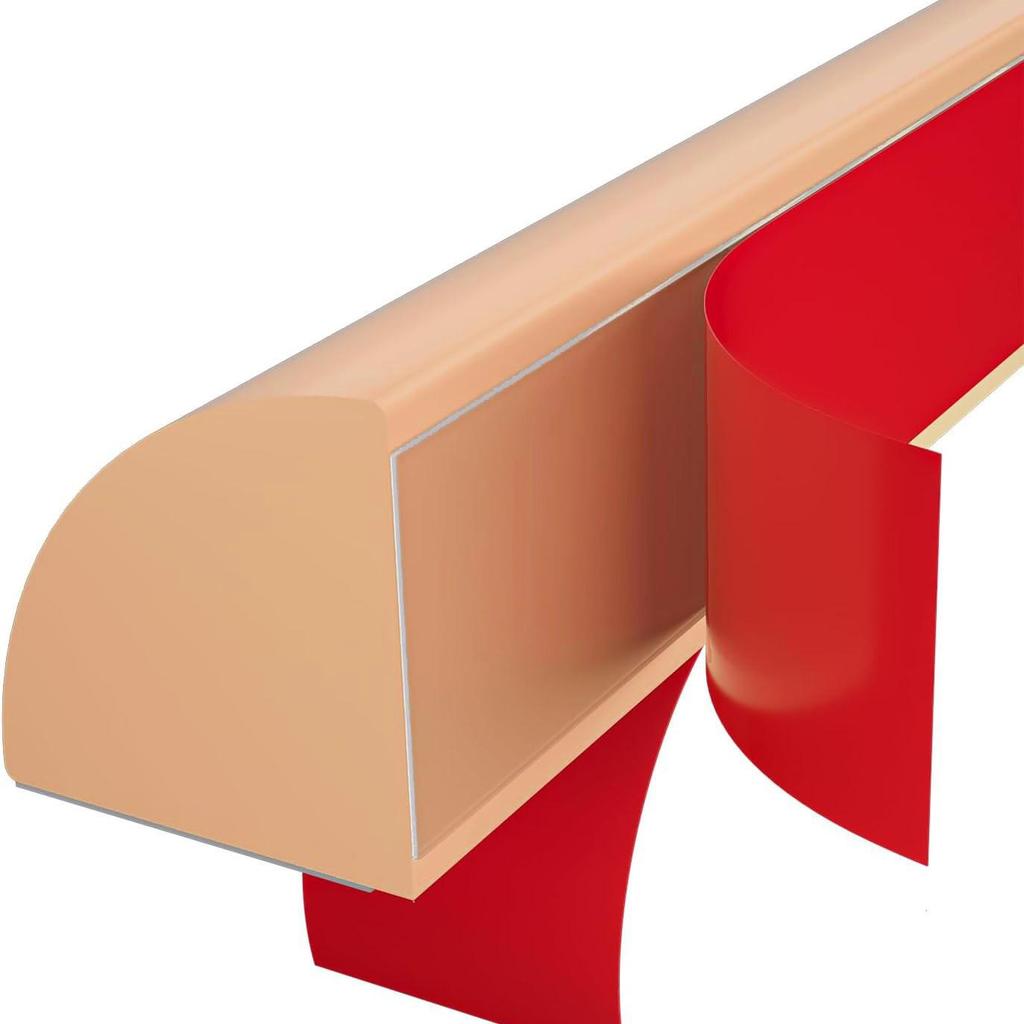 Waterproof Self-Adhesive Quarter-Round Corner Baffle for Showers, Kitchen Countertops & Sinks