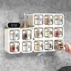 777 Wall-Mounted Ceramic Spice Organizer Set