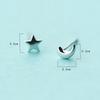 2019 100% 925 Solid Sterling Silver Women Fashion Heart Cross Star Charm Stud Earrings Friendship Gift Teen Girls Friends