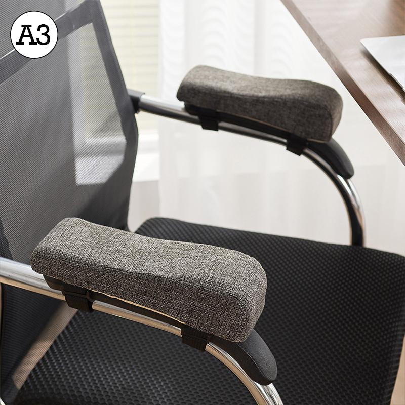Cotton Linen Foam Elbow Pillow Chair Armrest Pad Support Arm Rest for Office Gaming Chair Armrest Chair Cushion Pad Elbow Relief