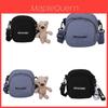Canvas Small Crossbody Bag With Zipper Closure For Daily Casual Use