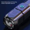 Portable Flashlights USB Rechargeable ABS Focus Flashlight with Strong Light for Outdoor Camping Hiking Emergency