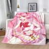 Beauty Warrior Anime Blanket King Size Beach Towel Warm Winter Blankets for Sofa Knitted Plaid Luxury Bedding Home Interior Knee