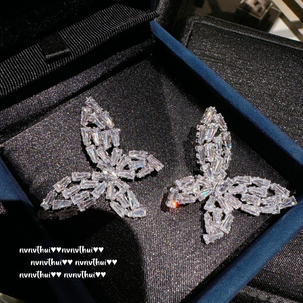Austrian Retro Flowering Gemstone Pinecone Earrings Vintage Plated 18K Gold, Rich Flower Zircon Bead Ring