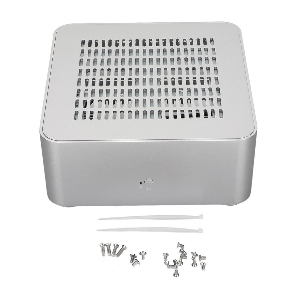 Desktop Computer Case Good Heat Dissipation Exquisite Compact Mini HTPC Case for Home Video Computer