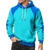 Men's Colorblock Sweatshirt Hoodie Men's Sports Large Size Casual Sweatshirt