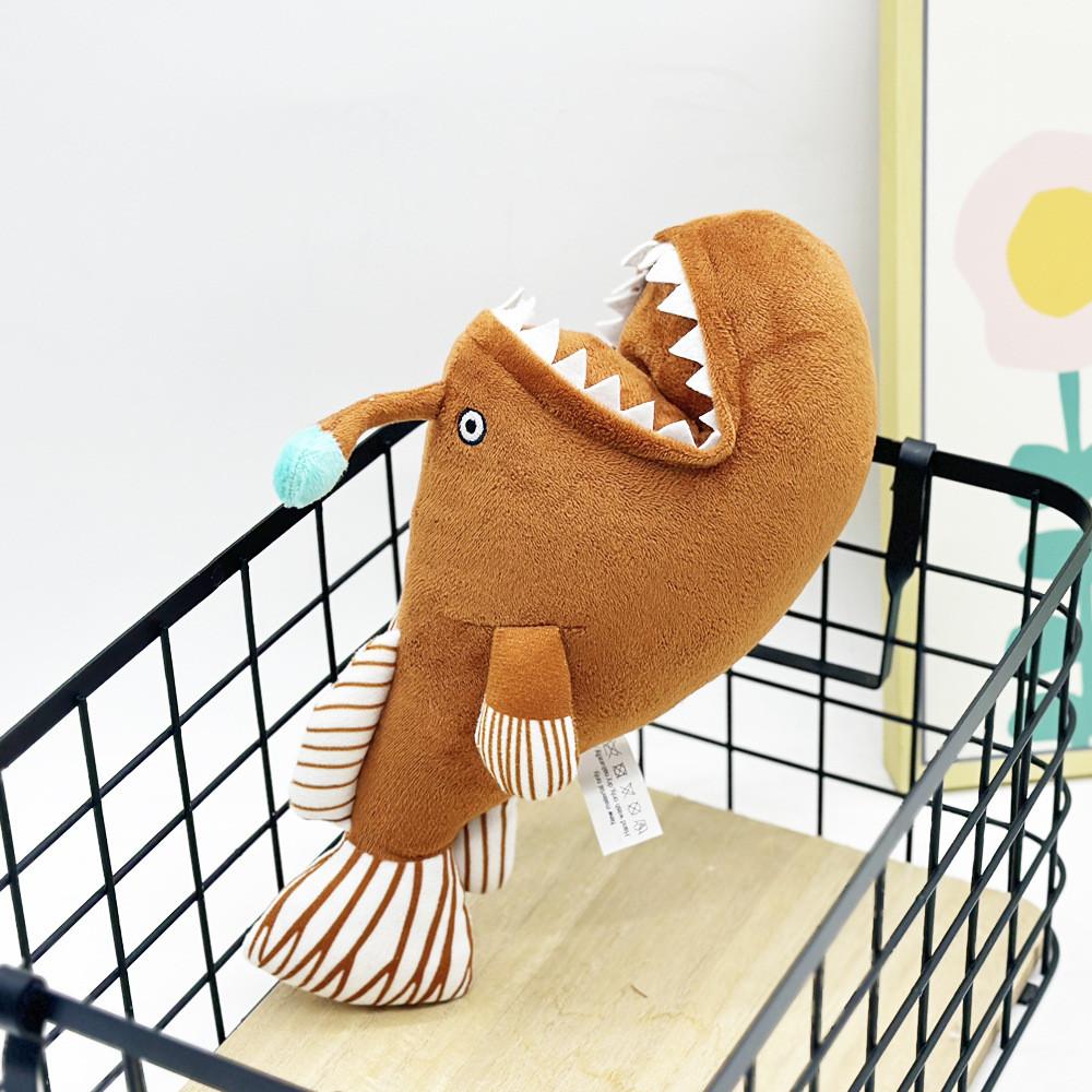 Johnsonii Lantern Melanocetus Fishdevil Fish Plush Toy Doll Accompany Gift