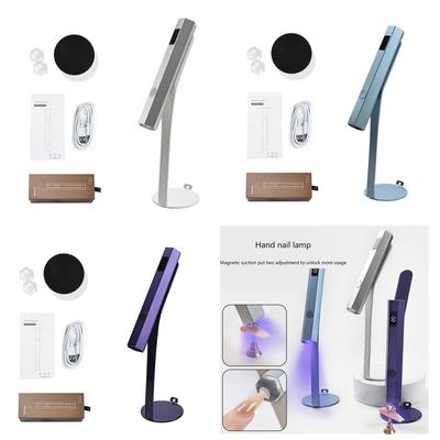 Nail Lamp LED Nail Dryer Quick-Drying Nail Light Belt Support Handheld Metal Nail Lamp for Salons Home and Travel Use