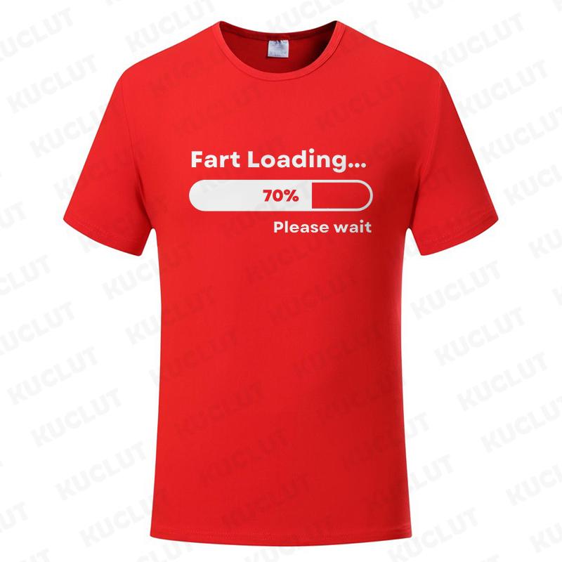 Funny Tshirt Fart Loading Humor Tee Joke Gag Tshirt for Man Dad Gifts Guys Clothes Short Sleeve Clothes Fashion Casual Tee Tops