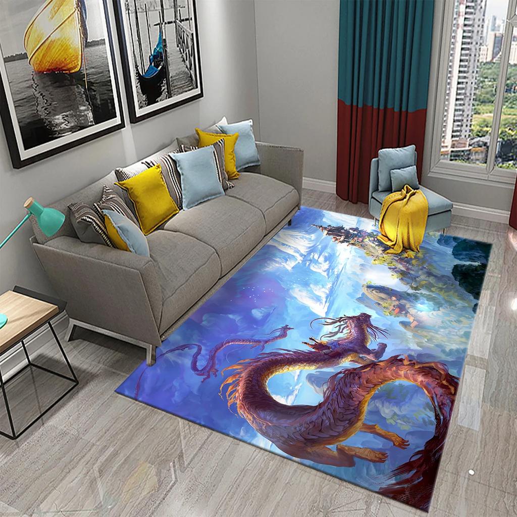 3D Forest Magical Creature Carpet for Home Decor Carpet Living Room Kids Bedroom Doormat Floor Mat Carpet Bathroom Anti Slip Rug