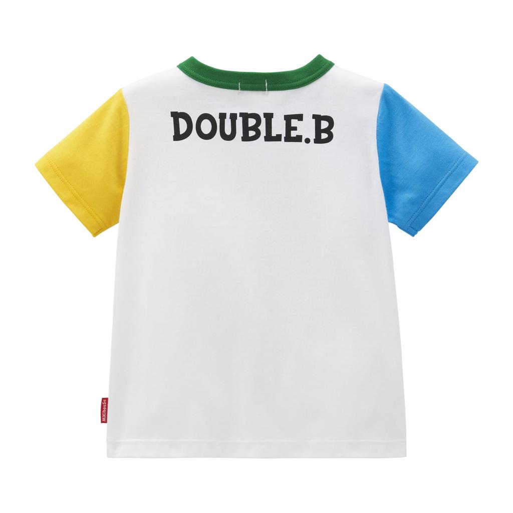 MIKI HOUSE Double B Short Going To [MIKI HOUSE] T-shirt, Sleeve, Bear, Thin, Boys, Girls, Babies, Kids, Children's Clothing, Kindergarten, School,