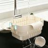 New Hanging Telescopic Drain Basket Thickened Kitchen Household Fruit Washing Rice Washing Basket Water Filter Rack