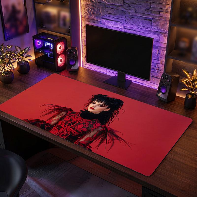 Big Mouse PadBeetlejuice Lydia Deetz Extended Soft Desk Mat Gaming Office Computer Table Decor Mat