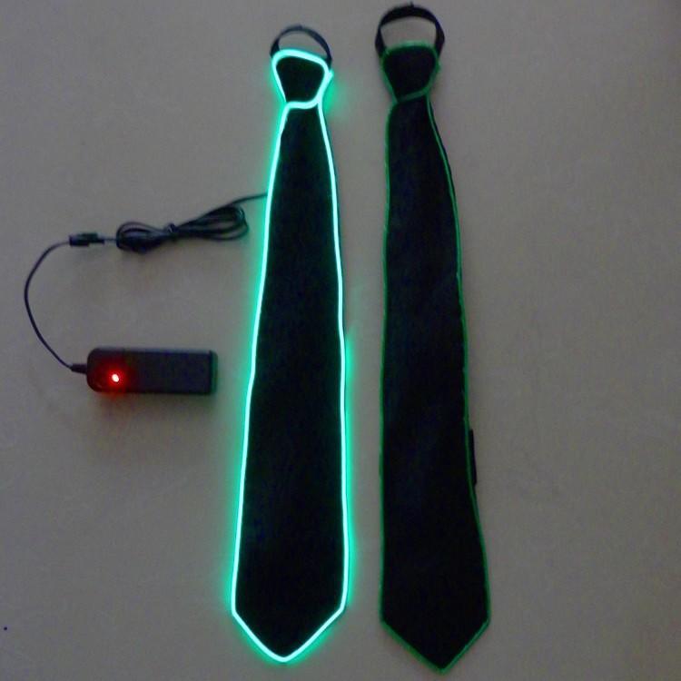 Led Glow Tie Vibrant Colorful Light-up Tie For Parties Bars And Ktv Events