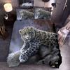 Animal Polyester Duvet Cover Set King Queen Twin Full Size Wild Animals Wolf Lion Fox Tiger 3D Print For Boys Bedding Set