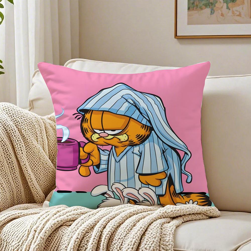 G-Garfield Cushion Cover Pillowcase Anti-Dustmite Living Room Sofa Decor Cushion Room
