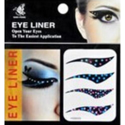 5 Pairs /6 pairsFake Glitter Eyeliner Sticker Self-adhesive Party Makeup Eyeliner Sticker Magic Double Eyelid Tape Cat Eye Makeup Cosmetic Tools