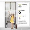 New Tool-free Magnetic Screen Door Curtain Anti Mosquito Net Bug Fly Partition Curtain Automatic Closing Ventilation Door Screen