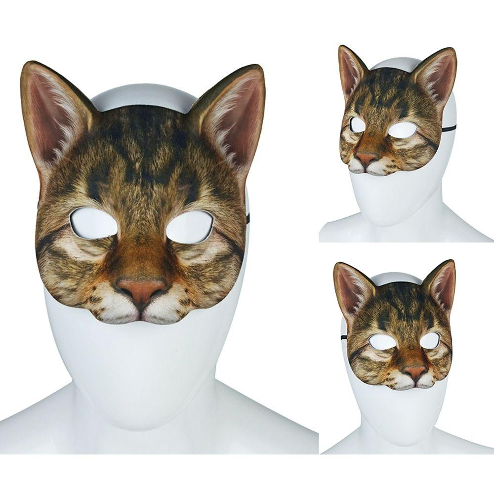 Costume Party Festival Carnival Party Halloween Decoration Cat Mask Masquerade Mask Cosplay Props