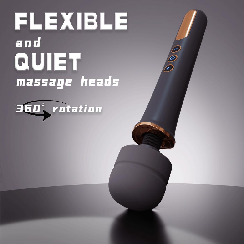 Vibrating AV Wand with 10 Modes Powerful Vibrating Massager Clitoral Stimulator G-Spot Vaginal Massager Female Adult Erotic Products