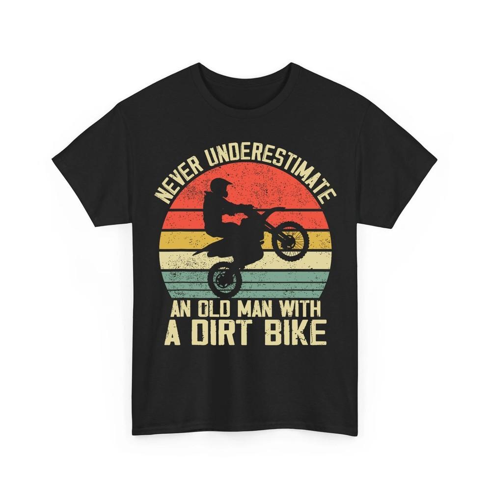 Dirt Bike Rider Motocross For Dirt Biking Old Man Grandpa Unisex TShirt Unisex T-Shirt S