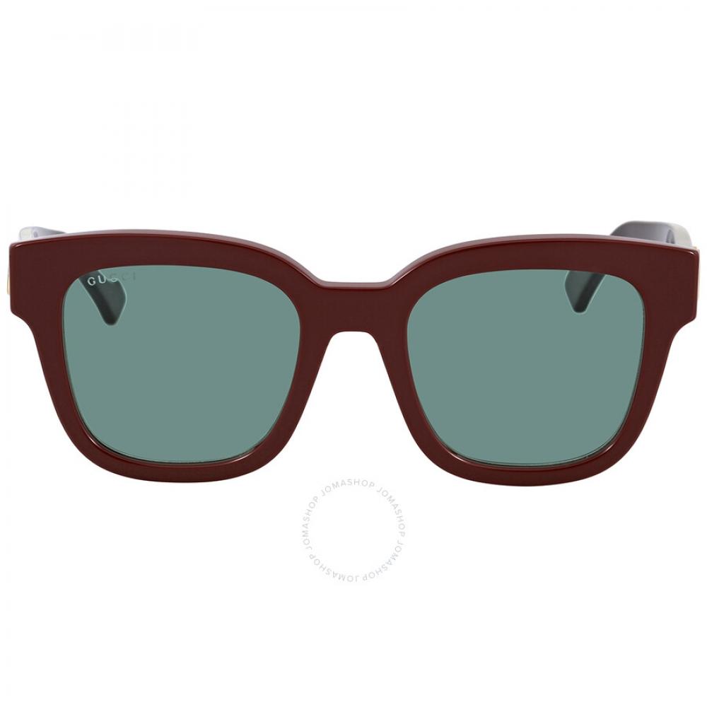 

Gucci Зеленые квадратные женские солнцезащитные очки GG0998S 004 52